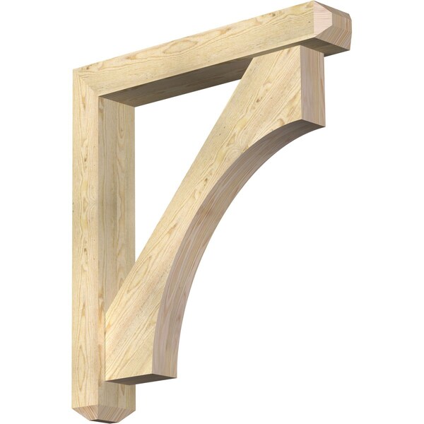 Ekena Millwork Westlake Craftsman Rough Sawn Bracket w/ Offset Brace, Douglas Fir, 6"W x 36"D x 40"H BKT0604X36X40WTL04RDF - main